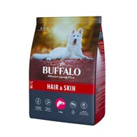 Корм сухой для собак средних и крупных пород лосось Hair&Skin Care Mr.Buffalo 2кг миниатюра фото №3