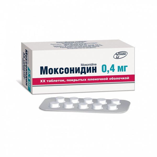 Моксонидин ФТ таблетки п/о плен. 0,4мг 30шт моксонидин реневал таблетки п о плен 0 2мг 90шт