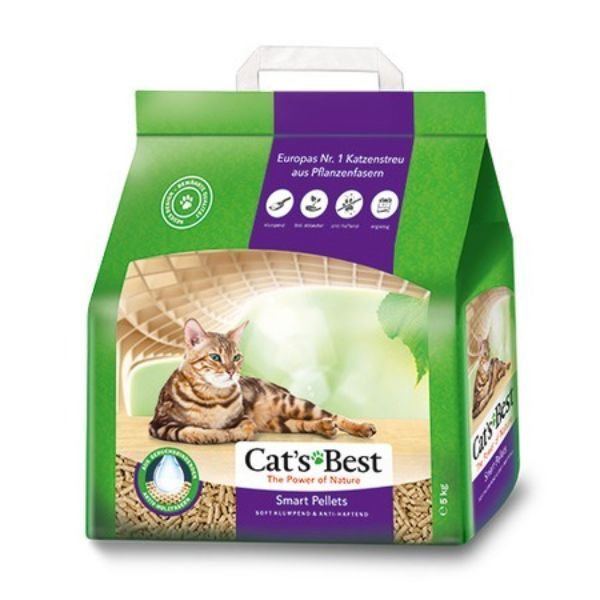наполнитель cats best smart pellets древесный комкующийся Наполнитель древесный комкующийся Cat's Best Smart Pellets 10л 5кг