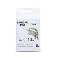 Наполнитель растительный Green tea Kungfu Cat 6л