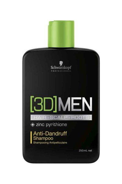 Шампунь активатор роста волос очищение 3D Men Inspira Cosmetics Schwarzkopf/Шварцкопф 250мл