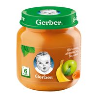 Пюре яблоко-абрикос-банан Gerber/Гербер 130г