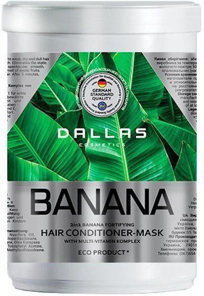 Маска-кондиционер 2в1 для укрепления волос с экстрактом банана Banana Dallas 500 мл ООО 2К 1439140 - фото 1