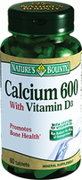 Кальций 600 с витамином Д3 Nature's Bounty/Нэйчес баунти таблетки 60шт миниатюра фото №2