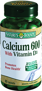 Кальций 600 с витамином Д3 Nature's Bounty/Нэйчес баунти таблетки 60шт фото №2