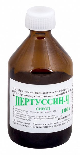 Пертуссин-Ч сироп фл. 100г ЗАО Ярославская ф.ф