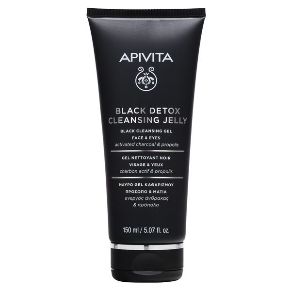 Гель для лица и глаз очищающий Black Detox Apivita/Апивита 150мл