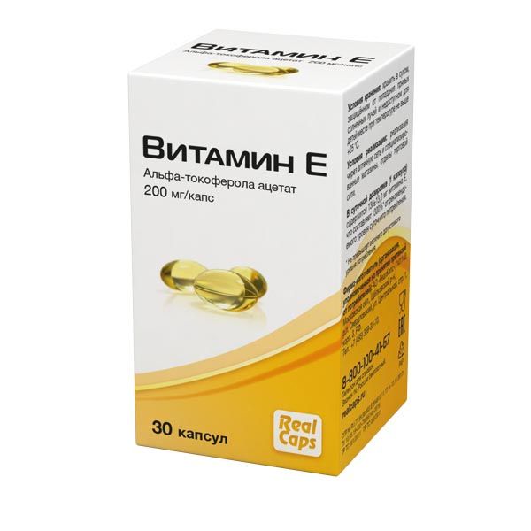 Витамин E капсулы 400 мг 30 шт. РеалКапс АО 764171 - фото 1