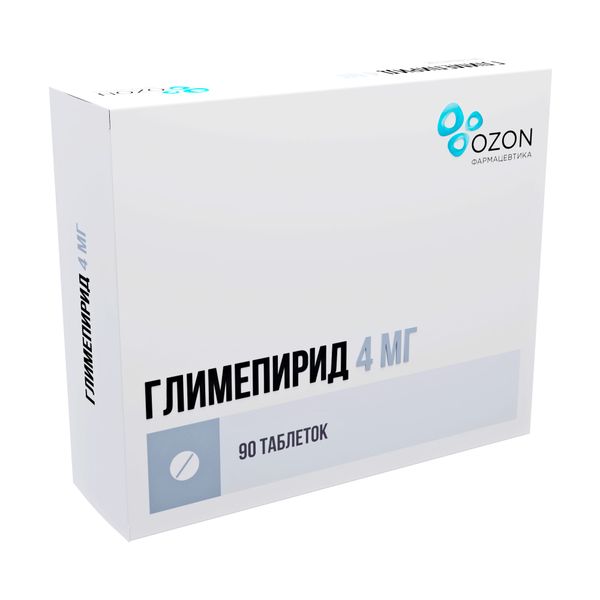 Глимепирид таблетки 4мг 90шт Озон ООО