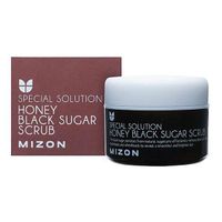 Скраб с черным сахаром Honey black sugar scrub MIZON 80мл