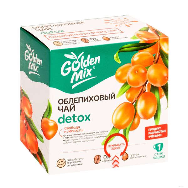 Чай облепиховый Detox Golden Mix пак. 18г 21шт ООО НПФ Алтайский букет