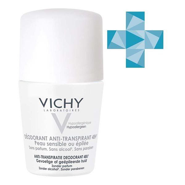 Антиперспирант Vichy (Виши) роликовый для очень чувствительной кожи 48 ч. 50 мл L'Oreal Vichy 571785 Антиперспирант Vichy (Виши) роликовый для очень чувствительной кожи 48 ч. 50 мл - фото 1
