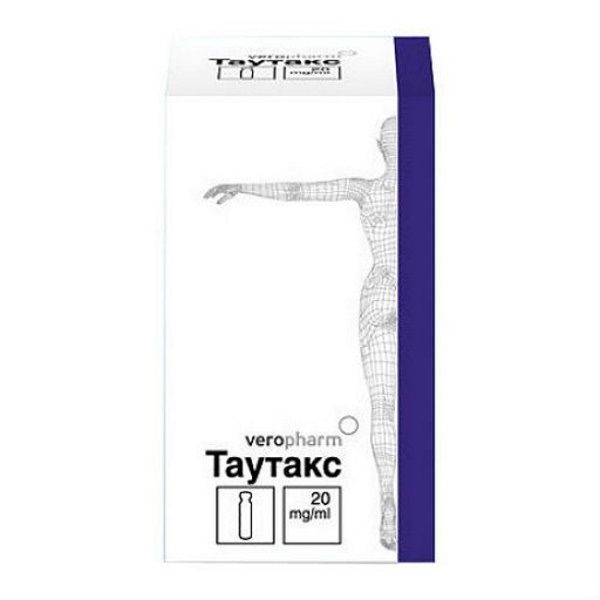 Таутакс концентрат для приг. раствора для инфузий 20мг/мл 5мл