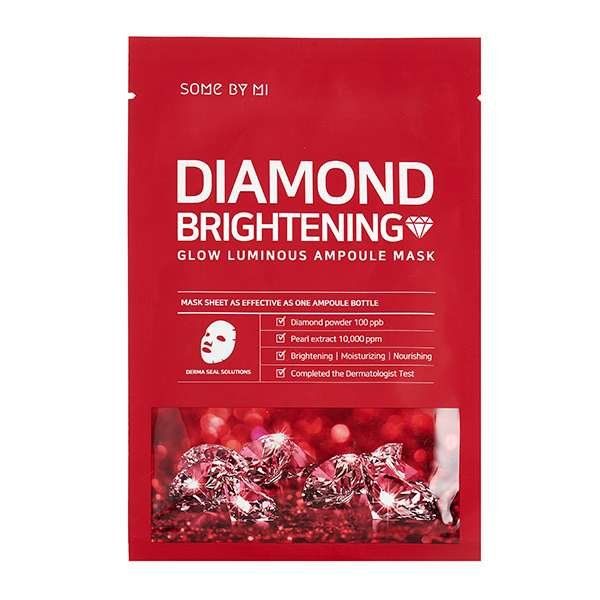 Маска для лица ампульная тканевая Diamond brightening glow luminous ampoule m Some By Mi 25г PERENNEBELL Co., Ltd 2140370 - фото 1