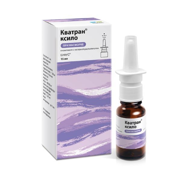 Кватран Ксило капли назальные 0,1% 15мл 