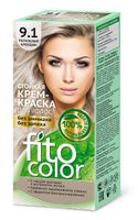 Крем-краска для волос серии fitocolor, тон 9.1 пепельный блондин fito косметик 115 мл