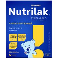 Смесь Nutrilak Нутрилак Premium Гипоаллергенная на основегидролиз. сывороточных белков 350 г