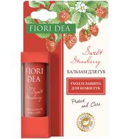Бальзам для губ ухаживающий сладкая клубника Fiori Dea/Фьери Дея 4,5г