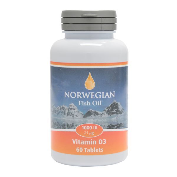 Витамин Д3 NFO/Норвегиан фиш оил таблетки 1000МЕ 750мг 60шт