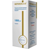 Меронекса-АГ порошок для приг. раствора для в/в введ. 1000мг, миниатюра