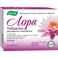 Лора для красоты и молодости таблетки 1,2г 36шт, миниатюра фото №2