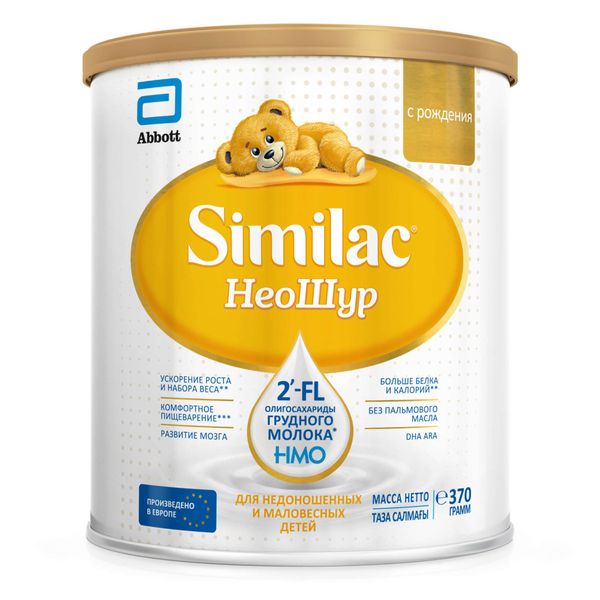 Смесь сухая молочная для недоношенных и маловесных детей с рождения НеоШур Similac/Симилак банка 370г