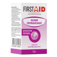 Порошок полимерный Маргансепт Антисептик First Aid/Ферстэйд фл. 15г миниатюра фото №2