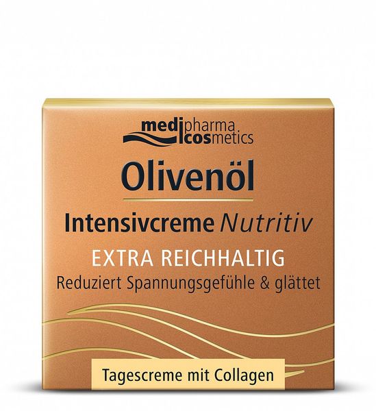 Крем для лица питательный дневной Intensive Olivenol Cosmetics Medipharma/Медифарма банка 50мл