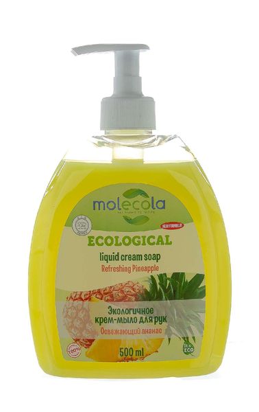 Мыло жидкое освежающий ананас Molecola 500мл