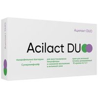 Крем для интимной гигиены дозированный Acilact Duo/Ацилакт Дуо 1,2г 10шт миниатюра фото №2