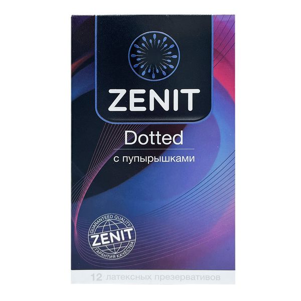 Презервативы латексные с точками Dotted Zenit/Зенит 12шт