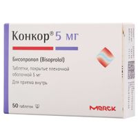 Конкор таблетки п/о плен. 5мг 50шт