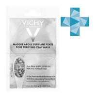 Маска очищающая поры минеральная с глиной Vichy/Виши MineralMasks 6мл 2шт