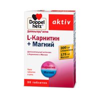 L-карнитин+Магний Activ Doppelherz/Доппельгерц таблетки 1220мг 30шт, миниатюра фото №14