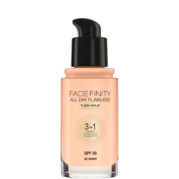 Основа тональная Max Factor Facefinity All Day Flawless 3-in-1  ivory тон 42 фото №4