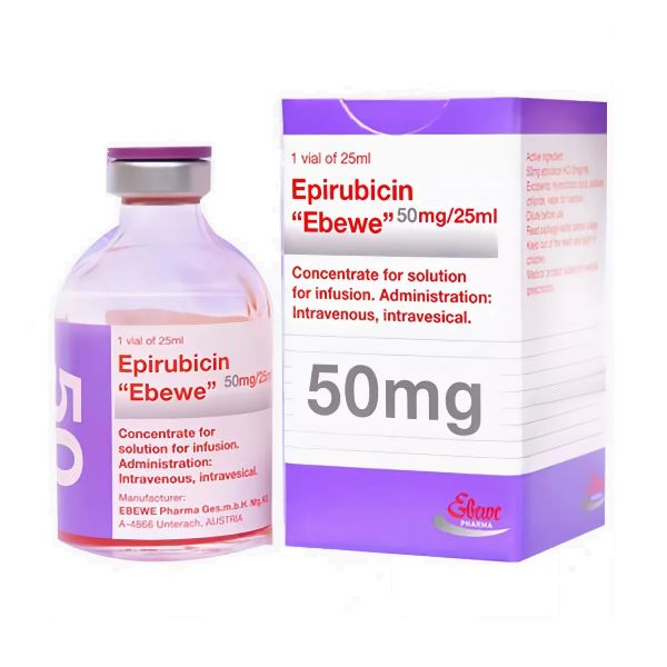 Эпирубицин-Эбеве концентрат для приг. раствора для инъекций 2мг/мл 25мл
