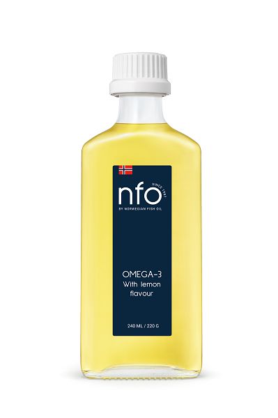 Омега-3 вкус лимона NFO/Норвегиан фиш оил жидкость для приема внутрь 240мл