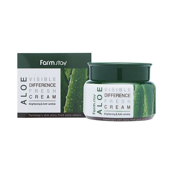 Освежающий крем с экстрактом алоэ Aloe visible difference fresh cream FarmStay 100г Myungin Cosmetics Co., Ltd 1665260 - фото 1