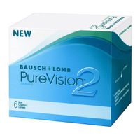 Контактные линзы purevision2 hd 6 шт 8,6, -10,00 bausch+lomb