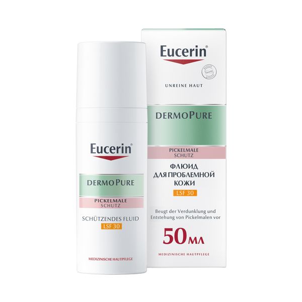 Флюид для жирной и проблемной кожи SPF30 DermoPURE Eucerin/Эуцерин фл. 50мл (66868)