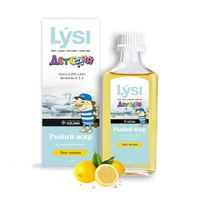 Рыбий жир для детей лимон из печени трески Lysi/Лиси раствор для приема внутрь масляный 240мл