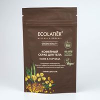 Скраб для тела кофе и горчица Green Ecolatier 150г миниатюра