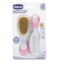 Набор розовый Chicco/Чикко: Расческа+Щетка
