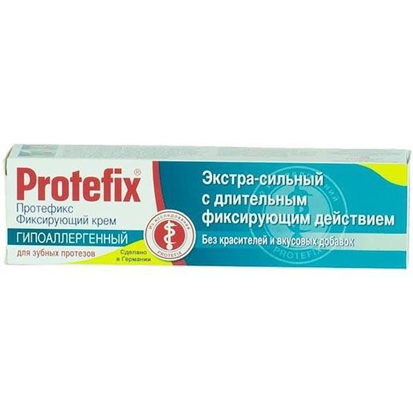 Крем Protefix (Протефикс) фиксирующий для зубных протезов гипоаллергенный 40 мл