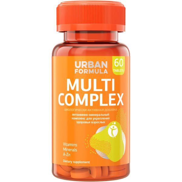 Комплекс от А до Zn для взрослых Multi Complex Urban Formula/Урбан Формула таблетки 60шт