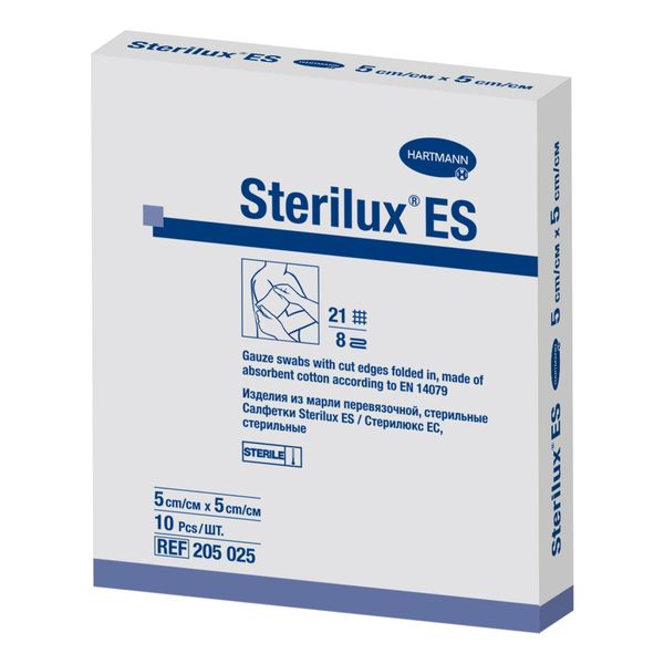 Салфетки стерильные Sterilux ES/Стерилюкс ЕС 5х5см 10шт (232182)