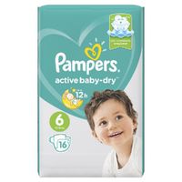 Подгузники Pampers (Памперс) Active Baby-Dry р.6 Extra Large 13-18 кг 16 шт. миниатюра фото №3