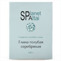 Средство косметическое по уходу за кожей глина голубая серебряная planet spa altai 200г миниатюра фото №2
