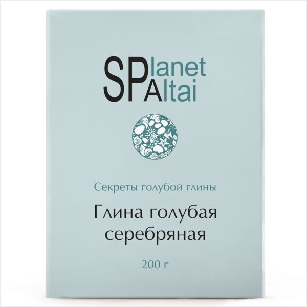 Средство косметическое по уходу за кожей глина голубая серебряная planet spa altai 200г фото №2