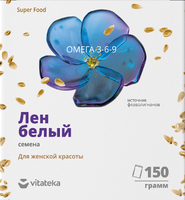 Лен белый Vitateka/Витатека семена 150г, миниатюра фото №5
